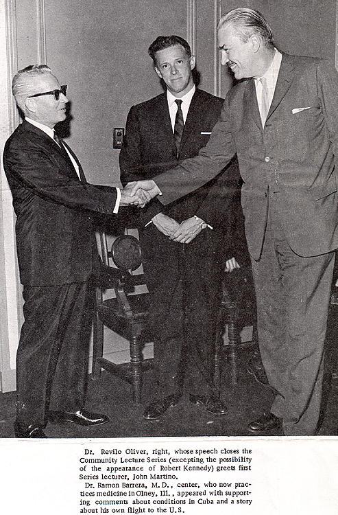Oliver at Lecture Series with Martino and Barrera