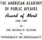1967 AAPA Award